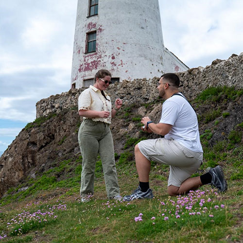 Joe pops the question in Anglesey!